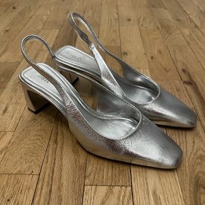 Zara metallic heel